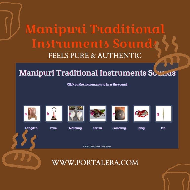 Poster of Manipuri Traditional Instruments.